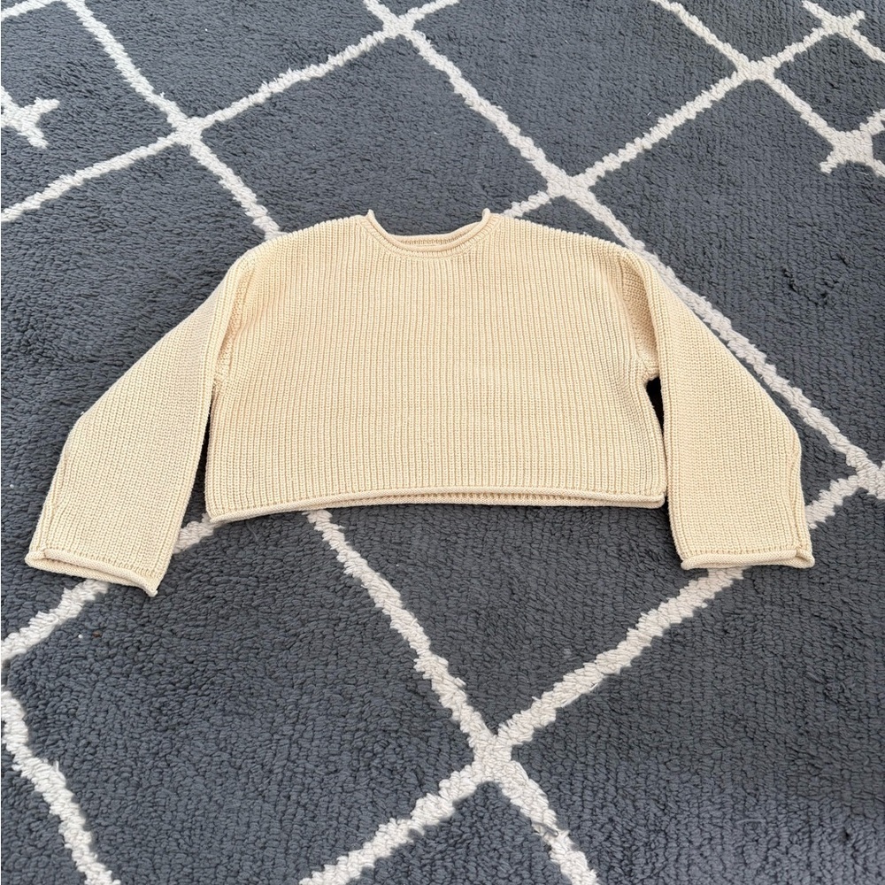 Zara Kids Baby Yellow Knit Sweater